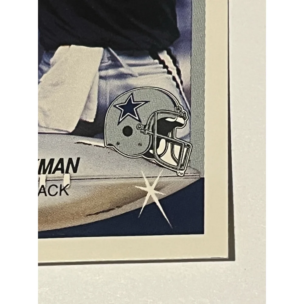 Troy Aikman Dallas Cowboys Football Card 1990 1991